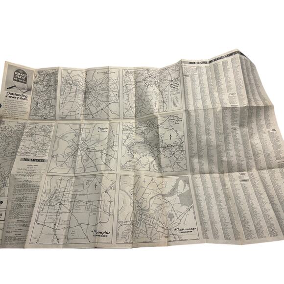 Vintage AAA Kentucky/Tennessee Road Map Issued in Spring of 1970-71 - Picture 2 of 4
